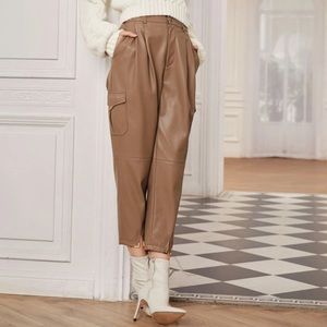 MOTF X Brooks Nader Leather Tapper Pants